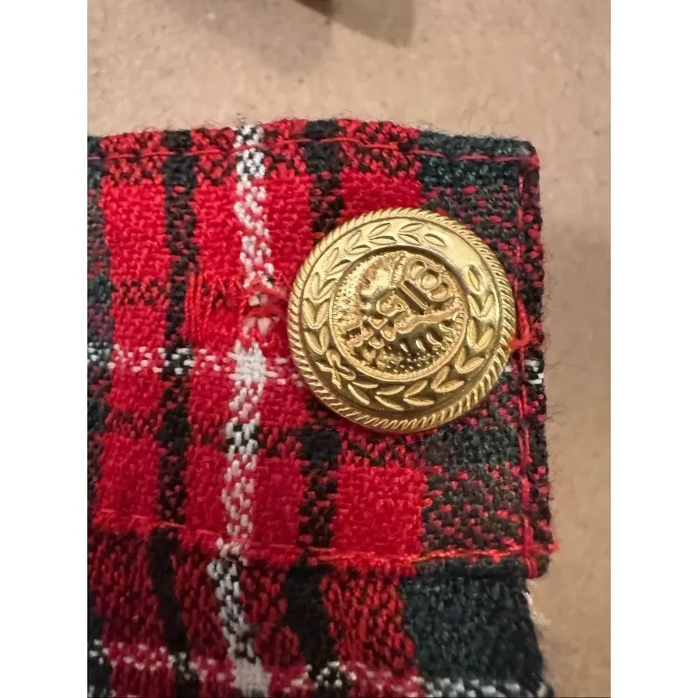 Vintage Danielle B Plaid Pleated Skirt‎